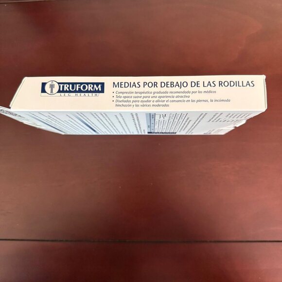 Truform Below Knee Compression Stockings 20-30 Mmhg Set of 3 Sz L Black NEW - Picture 6 of 6